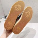 Gucci Unisex Screener Sneaker Pink Green Web Cream Scrap Less Leather - immagine 8