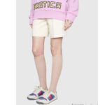 Gucci Unisex Screener Sneaker Purple Red Web Cream Scrap Less Leather - Image 10