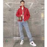 Gucci Unisex Sneaker Web White Leather Green Red Web Lace Up Flat - Image 22