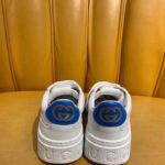 Gucci Unisex Sneaker Web White Leather Green Red Web Lace Up Flat - Image 12