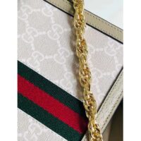 Gucci Women Dionysus GG Mini Shoulder Bag Beige White Supreme Canvas (7)
