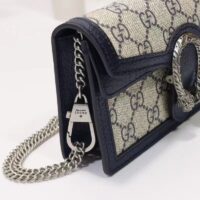 Gucci Women Dionysus GG Super Mini Bag Beige Blue GG Supreme Canvas (1)