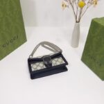 Gucci Women Dionysus GG Super Mini Bag Beige Blue GG Supreme Canvas - Image 5