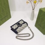 Gucci Women Dionysus GG Super Mini Bag Beige Blue GG Supreme Canvas - Image 4
