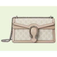 Gucci Women Dionysus Small GG Bag Beige White GG Supreme Canvas (10)