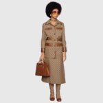 Gucci Women GG Diana Small Tote Bag Double G Brown Leather – Bild 12