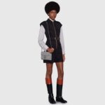 Gucci Women GG Marmont Matelassé Mini Bag Grey Leather Double G - Image 11