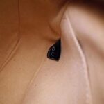 Gucci Women GG Marmont Mini Shoulder Bag Brown Matelassé Leather Double G - immagine 10