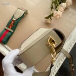 Gucci Women Gucci Horsebit 1955 Small Bag Beige White GG Supreme Canvas - Bild 7