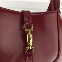 Gucci Women Jackie 1961 Mini Shoulder Bag Red Leather Gold-Toned Hardware (2)