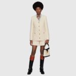 Gucci Women Small GG Shoulder Bag White Debossed GG Leather - immagine 11