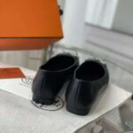 Hermes Women Danseuse Ballet Flat in Calfskin Leather-Black – Image 10