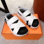 Hermes Women Electric Sandal in Calfskin-White - Image 2