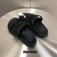 Hermes Women Extra Sandal in Nappa Leather-Black (1)