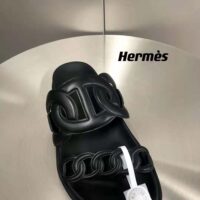 Hermes Women Extra Sandal in Nappa Leather-Black (1)