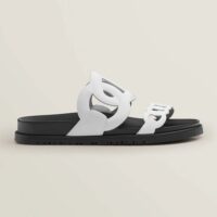 Hermes Women Extra Sandal in Nappa Leather-White