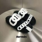 Hermes Women Extra Sandal in Nappa Leather-White - Imagen 4