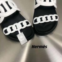 Hermes Women Extra Sandal in Nappa Leather-White (1)