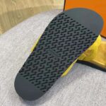 Hermes Women Extra Sandal in Suede Goatskin-Yellow – Image 10