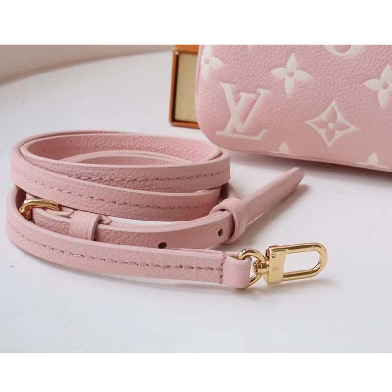 Louis Vuitton Pochette Métis Black/Pink/Beige in Cowhide Leather