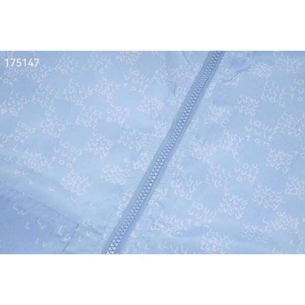 Louis Vuitton LV Men Damier Spread Windbreaker Polyester Blue Regular Fit (1)
