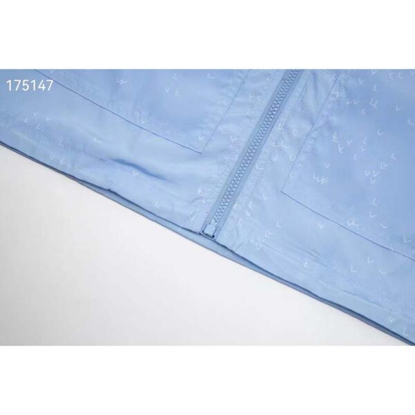Louis Vuitton LV Men Damier Spread Windbreaker Polyester Blue Regular Fit (7)
