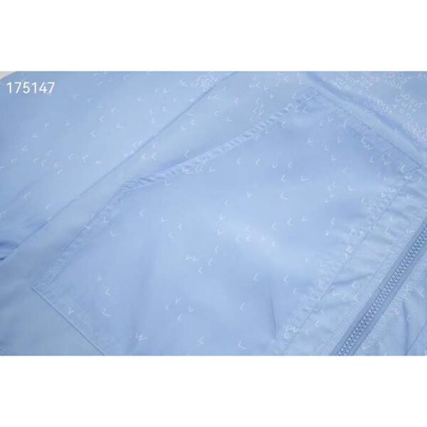 Louis Vuitton LV Men Damier Spread Windbreaker Polyester Blue Regular Fit (8)