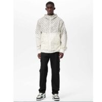 Louis Vuitton LV Men Damier Spread Windbreaker Polyester Optical White Regular Fit (3)