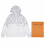 Louis Vuitton LV Men Damier Spread Windbreaker Polyester Optical White Regular Fit - immagine 3