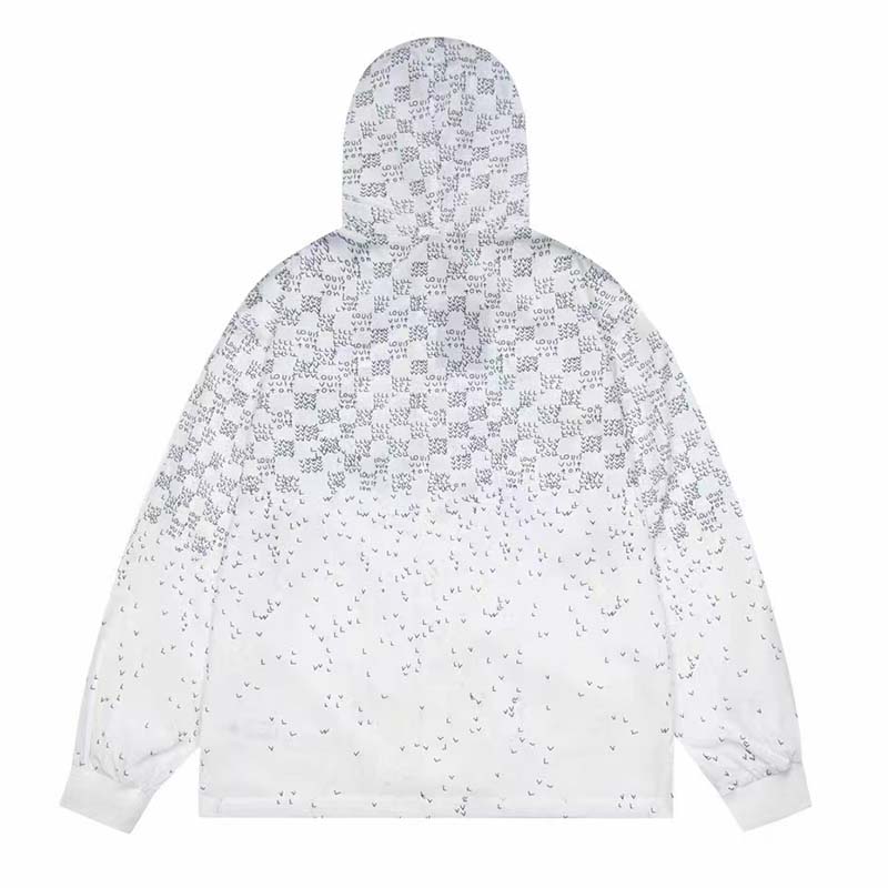 Louis Vuitton White LV Spread Damier Windbreaker – Savonches