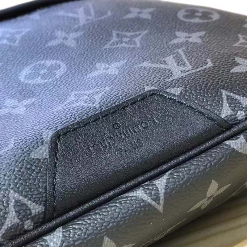 Louis Vuitton LV Men Discovery Bumbag PM Grey Monogram Eclipse