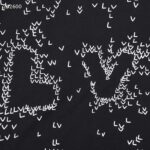 Louis Vuitton LV Men Spread Embroidered T-Shirt Cotton Black Regular Fit - Bild 4