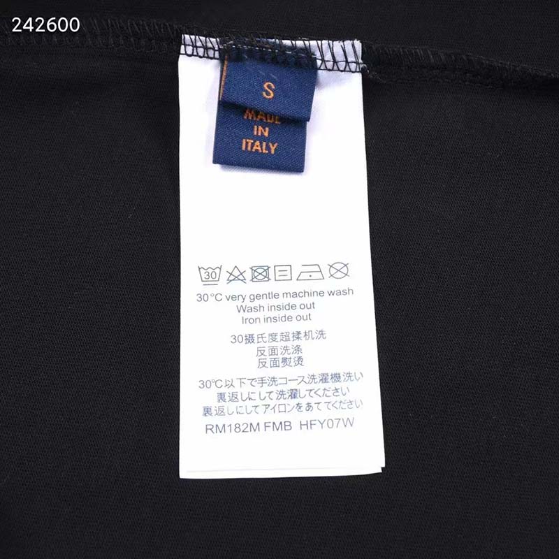 Louis Vuitton LV Spread Embroidery T-Shirt Black