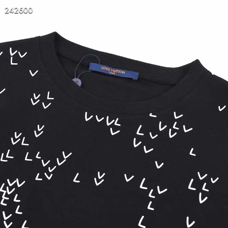 Louis Vuitton Louis Vuitton LV Spread Embroidery T-Shirt Black