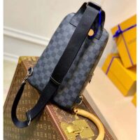 Louis Vuitton LV Unisex Avenue Sling Bag Damier Graphite Coated Canvas (11)