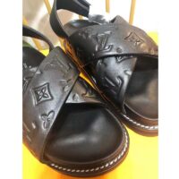 Louis Vuitton LV Unisex Black Monogram Embossed Lambskin Anatomic Insole (1)