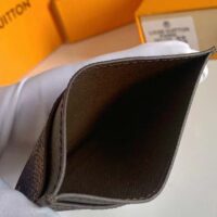 Louis Vuitton LV Unisex Card Holder Wallet Brown Damier Coated Canvas (4)