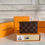 Louis Vuitton LV Unisex Card Holder Wallet Brown Damier Coated Canvas - Image 6
