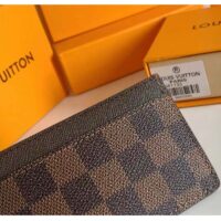 Louis Vuitton LV Unisex Card Holder Wallet Brown Damier Coated Canvas (4)