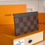 Louis Vuitton LV Unisex Card Holder Wallet Brown Damier Coated Canvas - Image 4