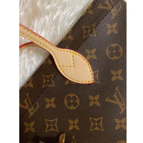 Louis Vuitton LV Unisex Carry It Brown Monogram Coated Canvas Cowhide Leather (2)