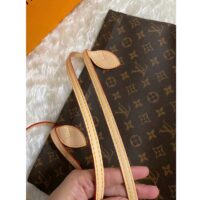 Louis Vuitton LV Unisex Carry It Brown Monogram Coated Canvas Cowhide Leather (5)