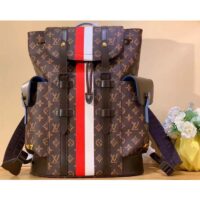 Louis Vuitton LV Unisex Christopher MM Backpack Monogram Canvas Cowhide Leather (9)