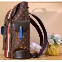 Louis Vuitton LV Unisex Christopher MM Backpack Monogram Canvas Cowhide Leather (9)