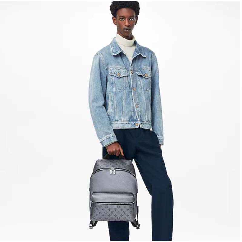 Louis Vuitton Discovery Backpack PM Gunmetal Gray in Monogram Coated  Canvas/Taiga Cowhide Leather with Silver-tone - US