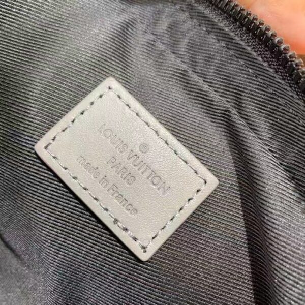 Louis Vuitton LV Unisex Duo Messenger Anthracite Gray Monogram Shadow Calf Leather (6)