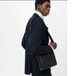 Louis Vuitton LV Unisex Duo Messenger Black Monogram Shadow Calf Leather – Image 14