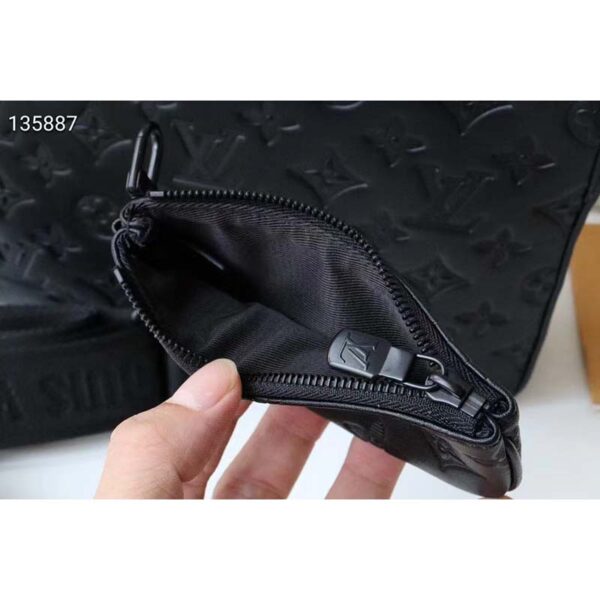 Louis Vuitton LV Unisex Duo Messenger Black Monogram Shadow Calf Leather (5)
