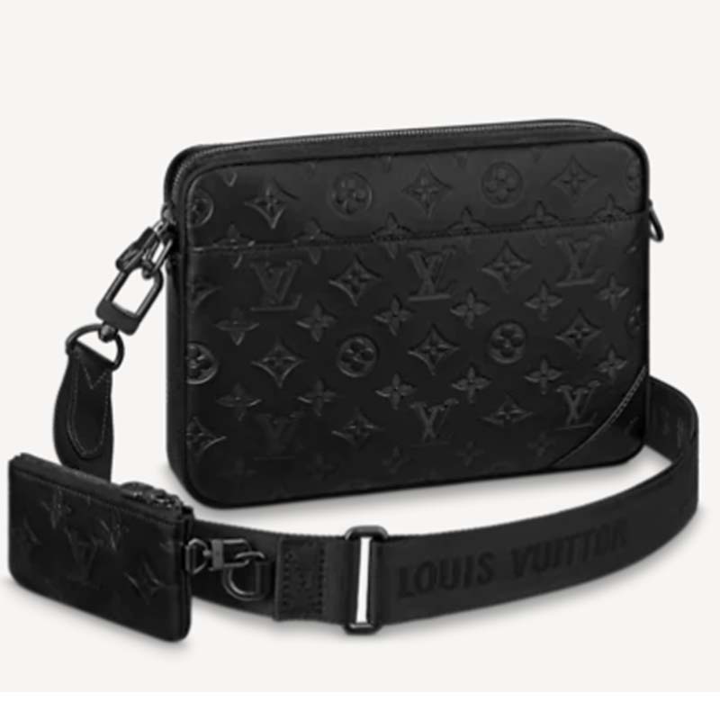 Louis Vuitton Black Monogram Shadow Leather Duo Messenger Bag, myGemma, SG