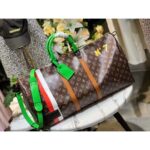 Louis Vuitton LV Unisex Keepall 55 Monogram Coated Canvas Cowhide Leather - Image 3